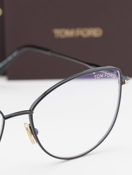 Tom Ford TF5667-B 001 Cat Eye Eyeglasses 55mm – Black main image 4